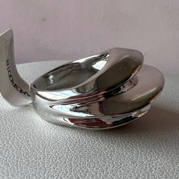 ALEXIS BITTAR FINE COLLECTION 925 STERLING SILVER MARQUIS RIDGED RING BRAND NEW - Picture 5 of 16